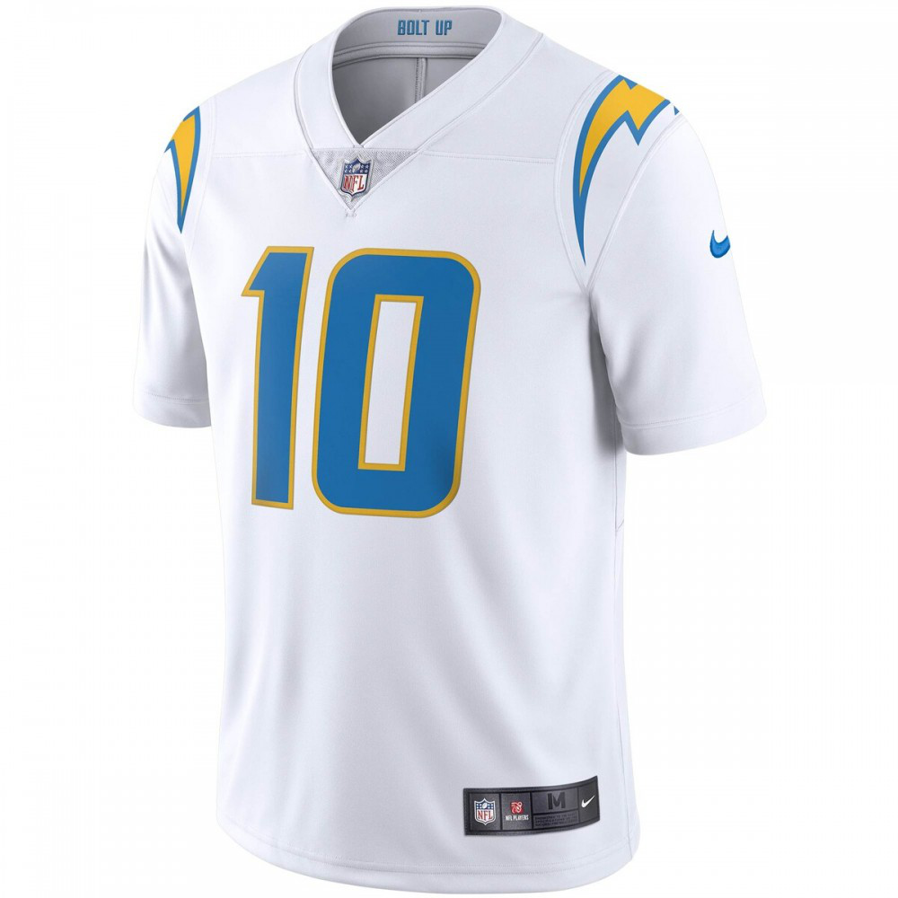 Justin Herbert Los Angeles Chargers Nike Vapor Limited Jersey - White-GridironStore